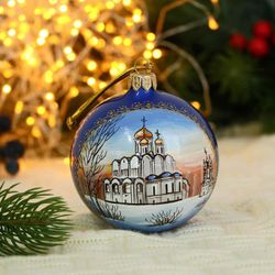 Evis / Christmas ball "Pokrovsky Monastery, Suzdal", d-8 cm