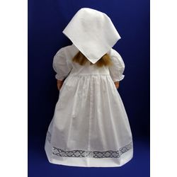 Кружевной Край / Lace Edge / Christening set 010-002 elongated dress, kerchief