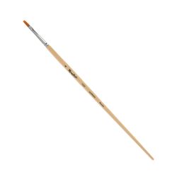 Bàn chải nghệ thuật ROUBLOFF (Rublev) lông cứng, phẳng, số 4, tay cầm dài