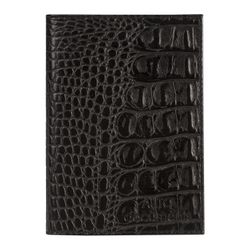 BEFLER / Driver's wallet "Cayman", genuine leather, embossed, 6 plastic pockets, black