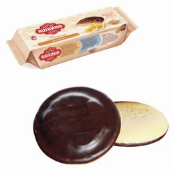 YASHKINO / "Orange" cookies, butter, with biscuit, jam and chocolate icing, 137 g