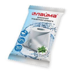 ЛАЙМА / Wet toilet paper Delicate treatment with aloe extract without alcohol 30 pcs.