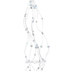 Kaemingk / Garland-tail Snowfall 10 * 1.35 m, 100 cold white micro LED lamps, silver wire, IP20