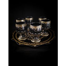 Традиции промысла  / A set of glasses with a tray "Tasting"