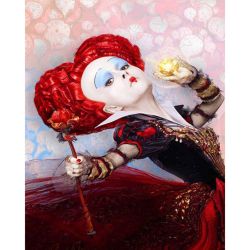 Опт-картина / Pintura por números 40x50 Red Queen