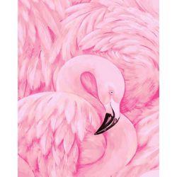 Опт-картина / Peinture par numéros 40x50 Flamingo
