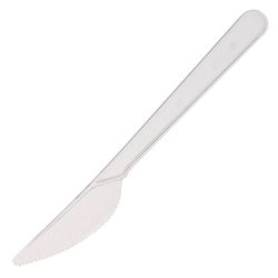 ЛАЙМА / Disposable knives 180 mm, SET 48 pcs., Transparent, CRYSTAL, plastic