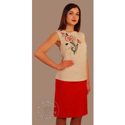 Елецкие кружева / Yelets lace / Women's linen skirt