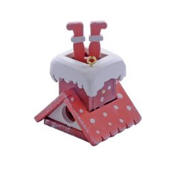 Toy Christmas tree "House with feet of Santa Claus" 410-3
