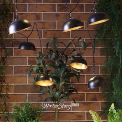 Kaemingk / Solar Loft Solar Garland 2.7m, 10 Warm White Lamps, Black PVC, IP44