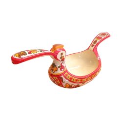 Беломорские узоры / Bucket wooden Duck painted
