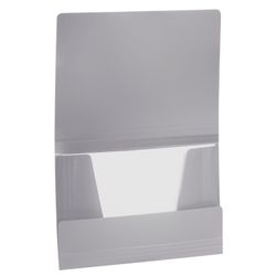 Binder mit Gummibändern BRAUBERG "Office", grau, bis 300 Blatt, 500 µm