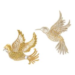 Kurts Adler / juguete para árbol de Navidad "Colibrí con perlas", 13 cm