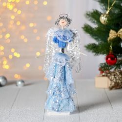 Сималенд / Figura navideña "Ángel del aire con vestido azul"
