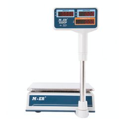 MERCURY / Trade scales M-ER 322ACPX-32.5 LED (0.1-32 kg) with stand, resolution 10 g, platform 315x235 mm