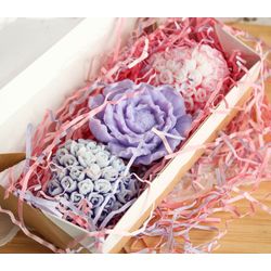 Set of handmade soap Delicate bouquet
