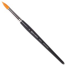 Pinceau artistique professionnel BRAUBERG ART "CLASSIC", synthétique dur, rond, n° 9, manche court