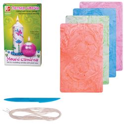 A set for making candles RAY "Making candles": a wax plate mother of pearl 5 PCs, fuse, stack