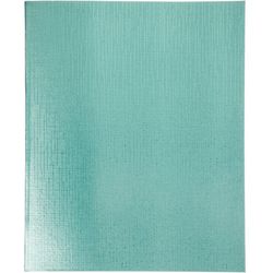 HATBER / Notebook bumvinyl A5 48 l. staple, offset No. 1, cage, "MINT Metallic" / 10 pcs.