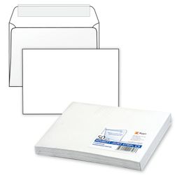 Envelopes C5 (162х229 mm) tear-off strip, white, SET of 50 PCs., inner sealing