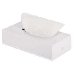 ЛАЙМА / Tabletop / wall-mounted cosmetic tissue dispenser, plastic, white