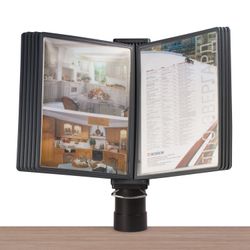 BRAUBERG / Desktop demosystem for 10 panels, with a clamp, with 10 gray panels A4