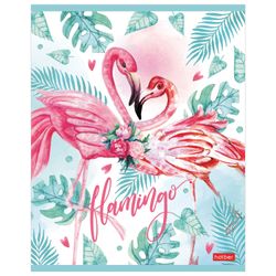 HATBER / Quaderno А5, 48 sh., Staffa, gabbia, scintillii, "Flamingo" / 10 pz.