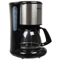 Coffee maker drip TEFAL CM361838, 1000 w, volume 1.25 liters, plastic, silver/black