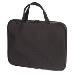 Carpeta zip con asas A4, negro, 350x270 mm