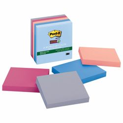 POST-IT / Self-adhesive blocks (sticker) ECO "Tropic" 76x76 mm, SET 5 pcs. 90 sheets, assorted
