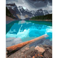 Опт-картина / Painting by numbers 40x50 Clear Lake