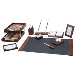 Conjunto de mesa BESTAR "Artemis" em madeira, 10 peças, cor "nogueira"