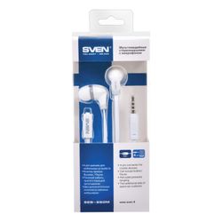 Headphones with microphone (headset) SVEN SEB-260M earbuds, wired 1.2 m, white