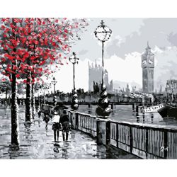 Опт-картина / Malen nach Nummer 40x50 London Embankment