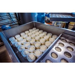 Equipment for the production of cheese.