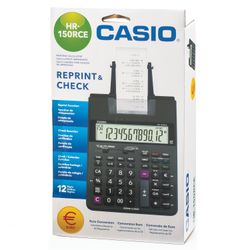 CASIO HR-150RCE-WA printing calculator (295х165х65 mm), 12 digits, 4хАА batteries / adapter (250402)