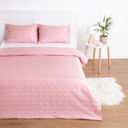 Этель / Set "Rose gold" Duvet cover 200 * 217, pillowcase 50 * 70-2pcs, stripe satin, 125 g / m²