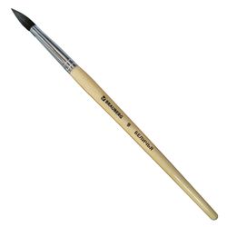 BRAUBERG brush, squirrel hair, round, No. 9