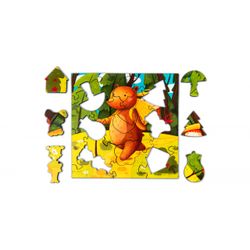 Mr. Puzz / quebra-cabeça de madeira "Masha e o Urso"