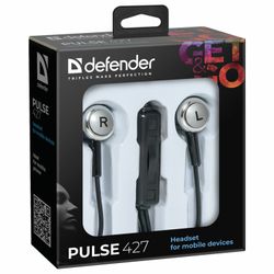 DEFENDER / Earphones with microphone (headset) Pulse 427, wired, 1.2 m, in-ear, black