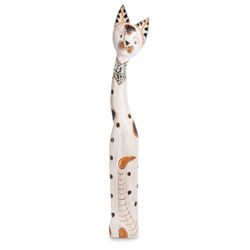 Decor and Gift / Wooden figurine "Cat" 100 cm