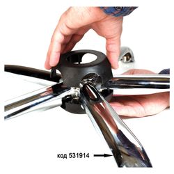 The lining-skin for the chrome five-beam N'004, the plastic black
