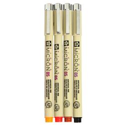 SAKURA / Set of capillary pens "Van Gogh Museum", 4 colors