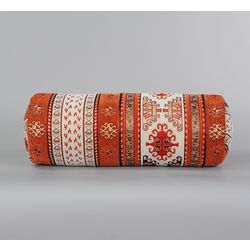 Vernissage of History / Cushion-roller (mutaka with a zipper from furniture ethno fabric)