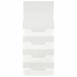 Supporto per biglietti da visita desktop BRAUBERG, 95x20 mm, 4 tasche profondità 32 mm