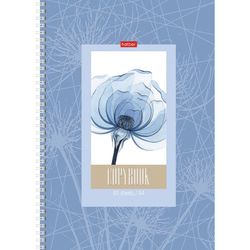 HATBER / Notebook A4 80 sh. comb, cage, matte lamination, "Flower" / 12 pcs.