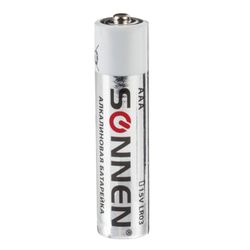 SONNEN / Batteries Alkaline, AAA (LR03, 24A), alkaline, little fingers, in a box, KIT 10 pcs