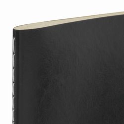 BRAUBERG / Notizbuch 48 J. karierter Einband Glattkunstleder, Naht, A5 (147x210mm), SCHWARZ, VIVA / 10 Stk.
