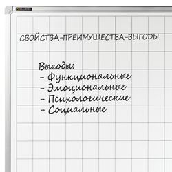 Magnetic marker board IN THE CELL (60x90 cm), aluminum frame, BRAUBERG