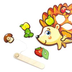 Woodlandtoys / Play set "Magnetic fishing. Hedgehog"